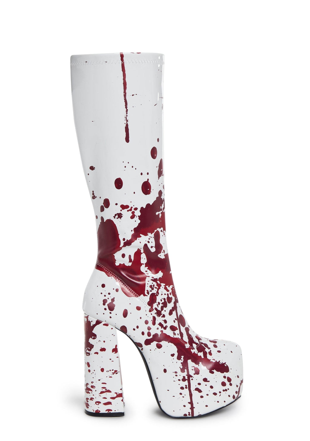 Scream Queen Gogo Boots – White