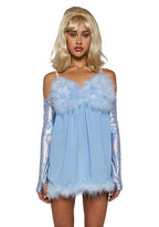 Fembot Babe Costume Set – Light Blue