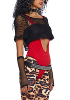 Glam Rock Wig & Costume Set