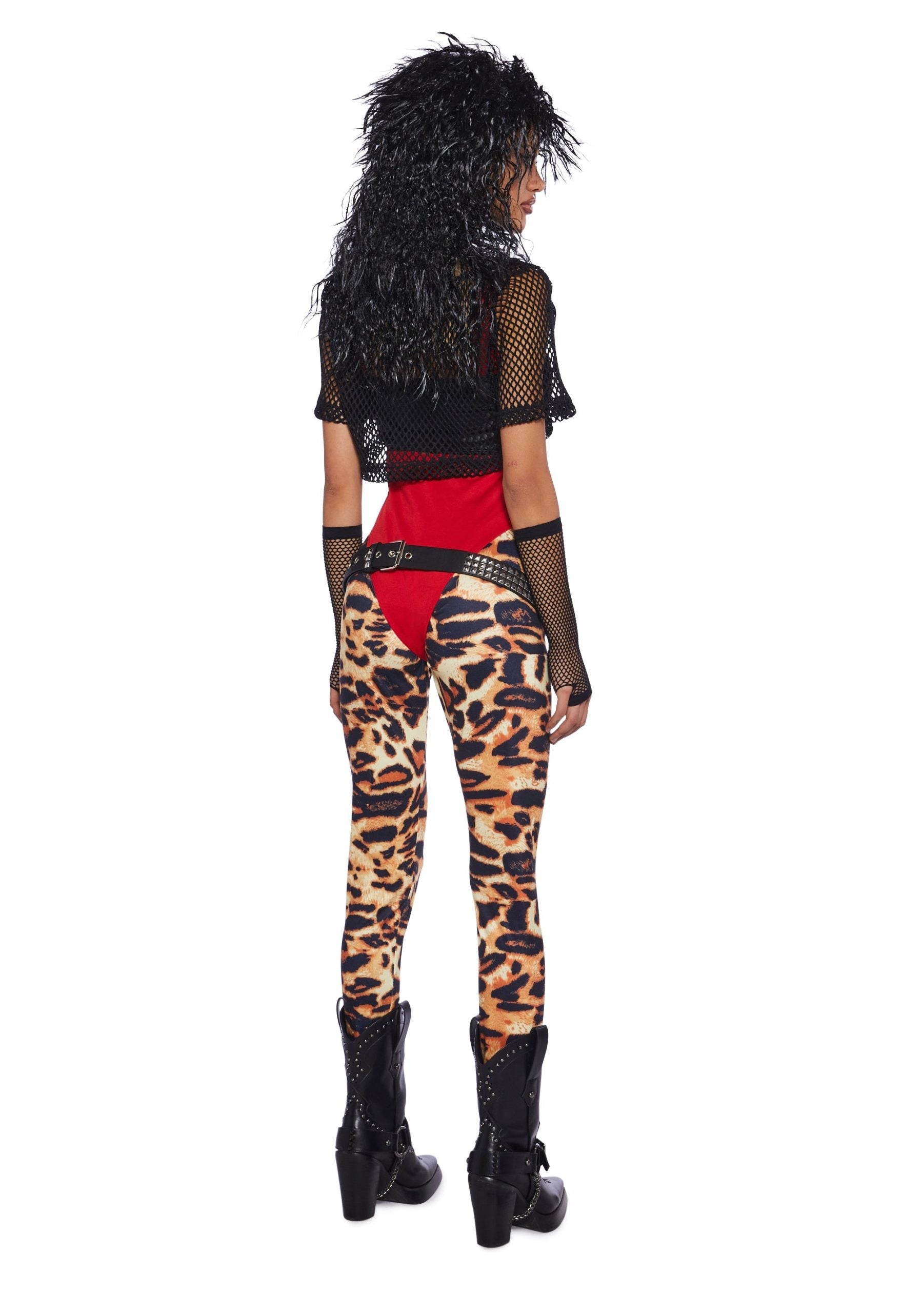 Glam Rock Wig & Costume Set