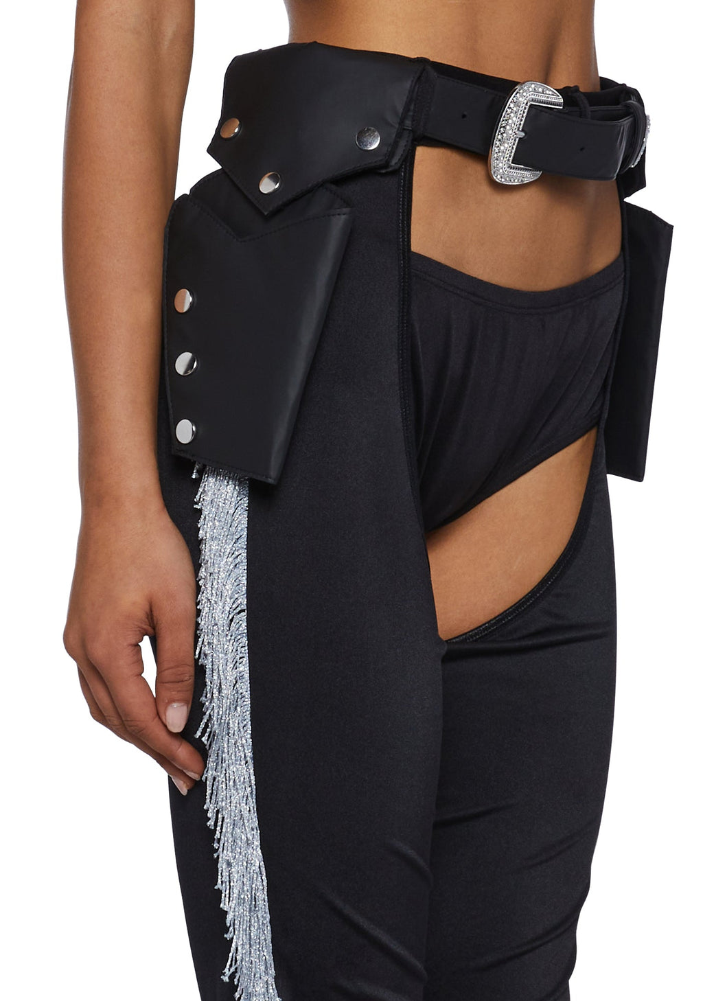 Giddy Up Rhinestone Cowgirl Costume – Black