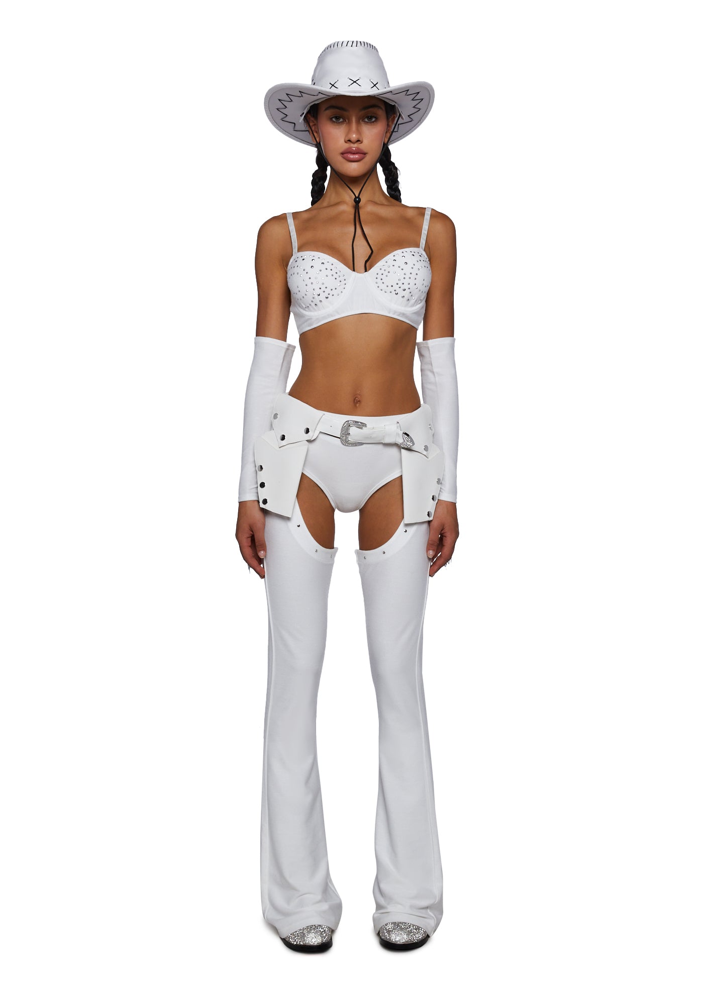 Giddy Up Cowboy Costume Set – White