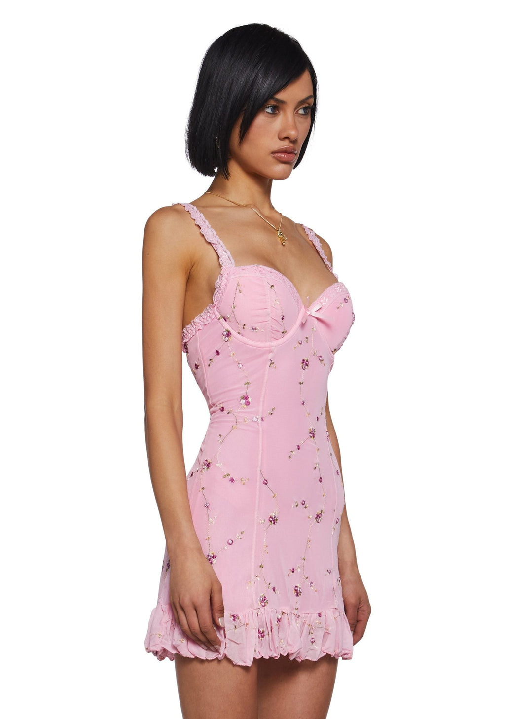 I’m Baby Mini Slip Dress – Light Pink