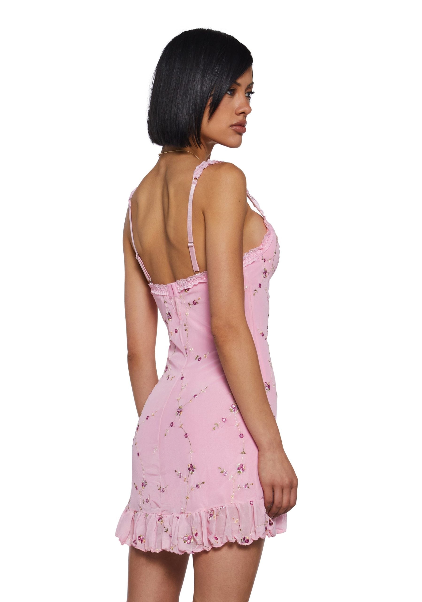 I’m Baby Mini Slip Dress – Light Pink