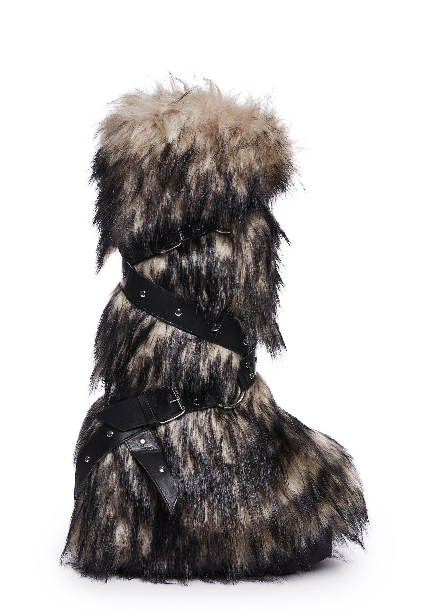 Wild Instincts Faux Fur Boots – Off White