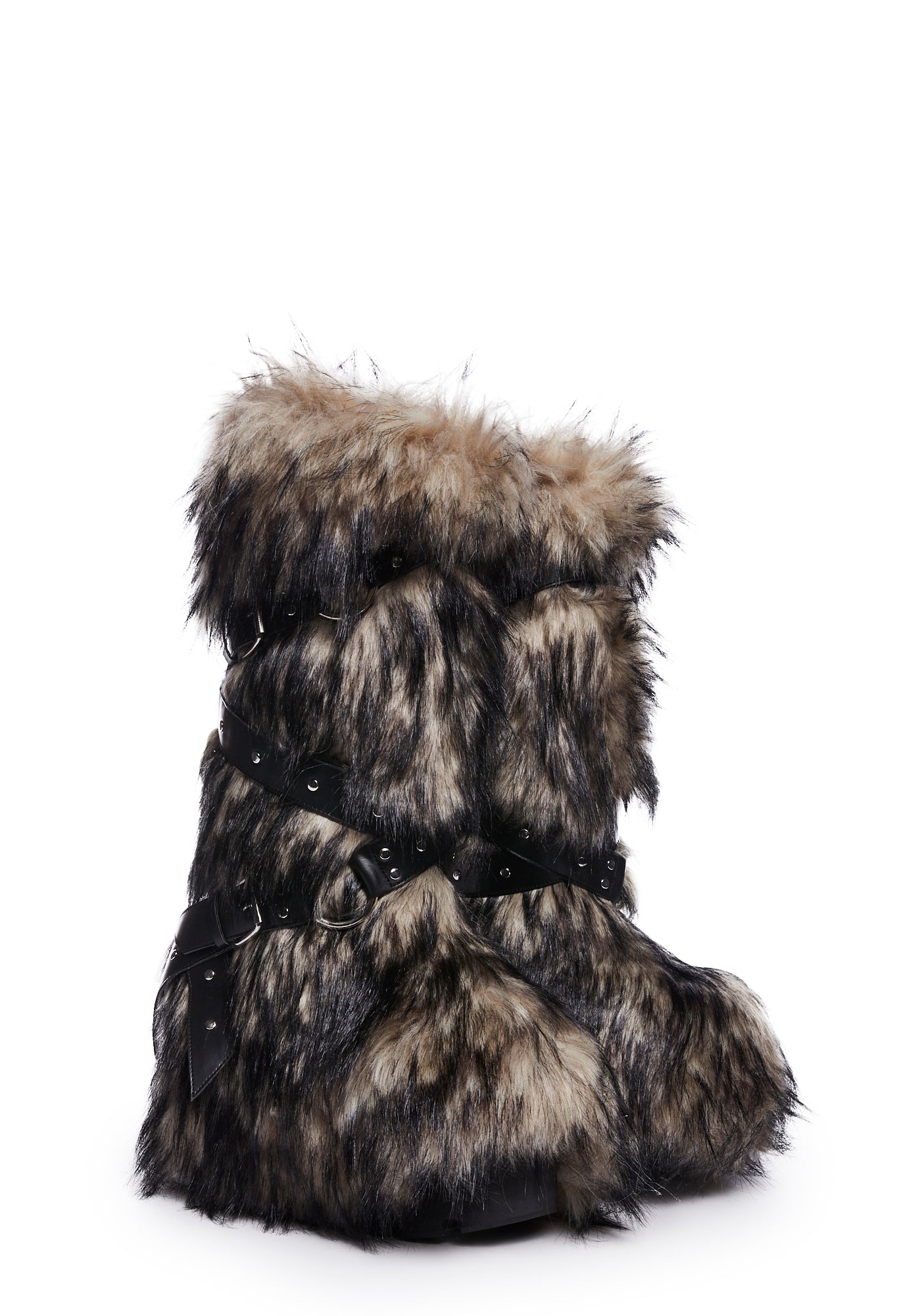 Wild Instincts Faux Fur Boots – Off White