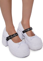 Twirling Perfection Mary Janes – White