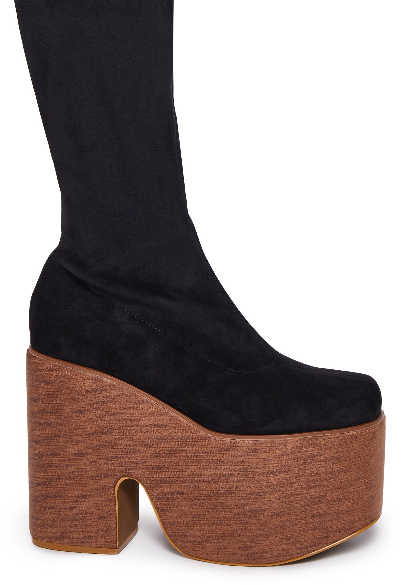 Galendo Platform Boots – Black