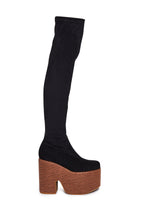 Galendo Platform Boots – Black