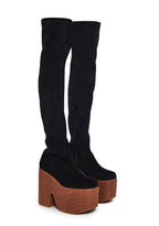 Galendo Platform Boots – Black