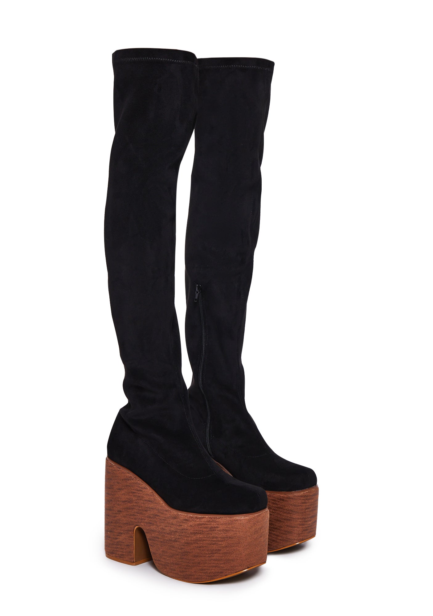 Galendo Platform Boots – Black