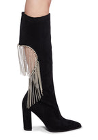Jacqueline Heeled Boots – Black