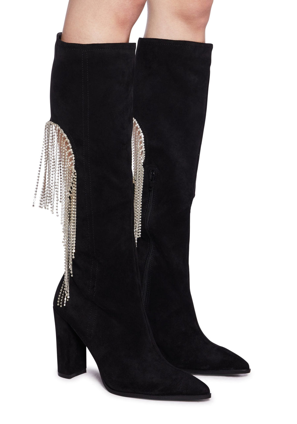 Jacqueline Heeled Boots – Black