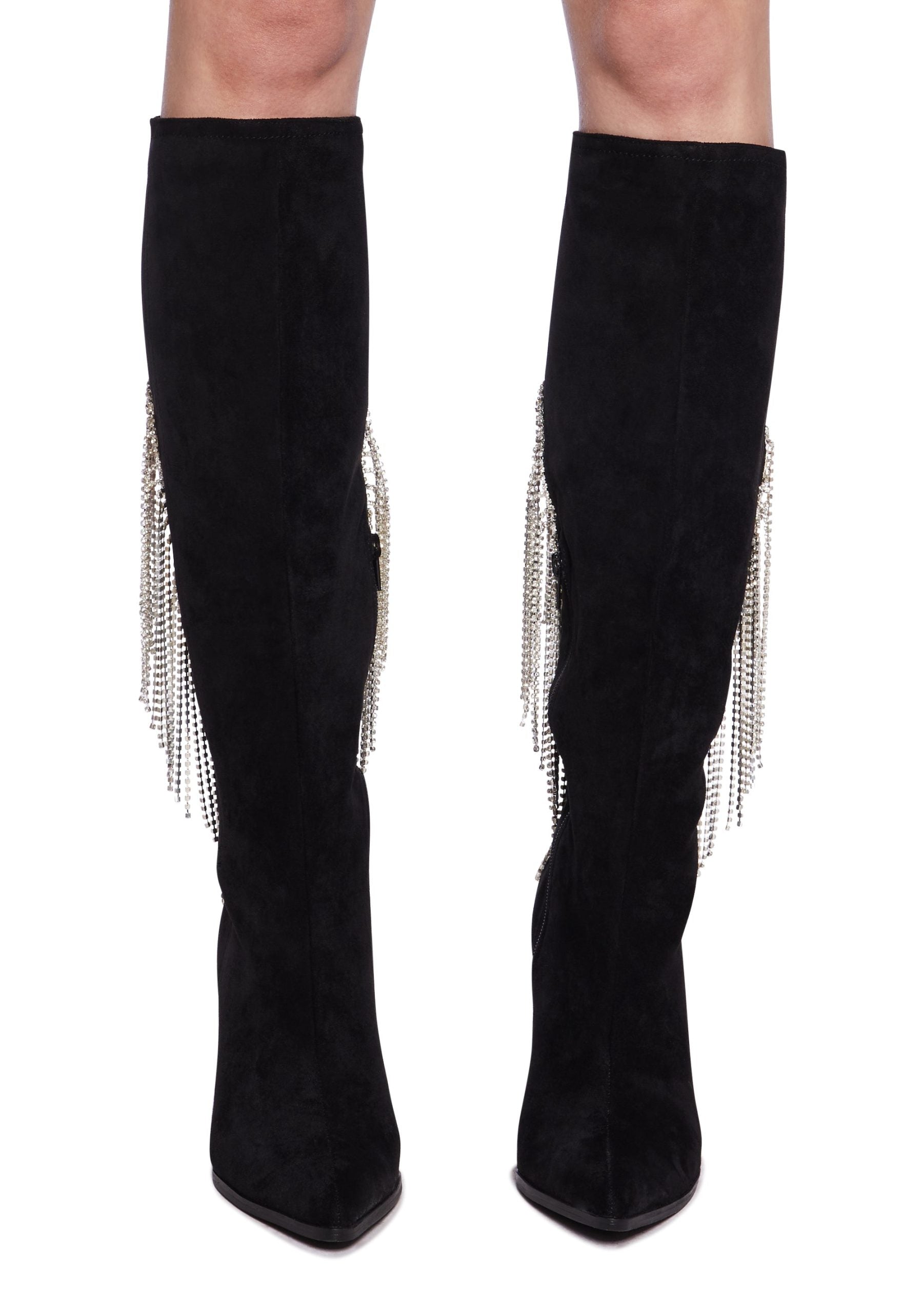 Jacqueline Heeled Boots – Black