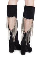 Jacqueline Heeled Boots – Black