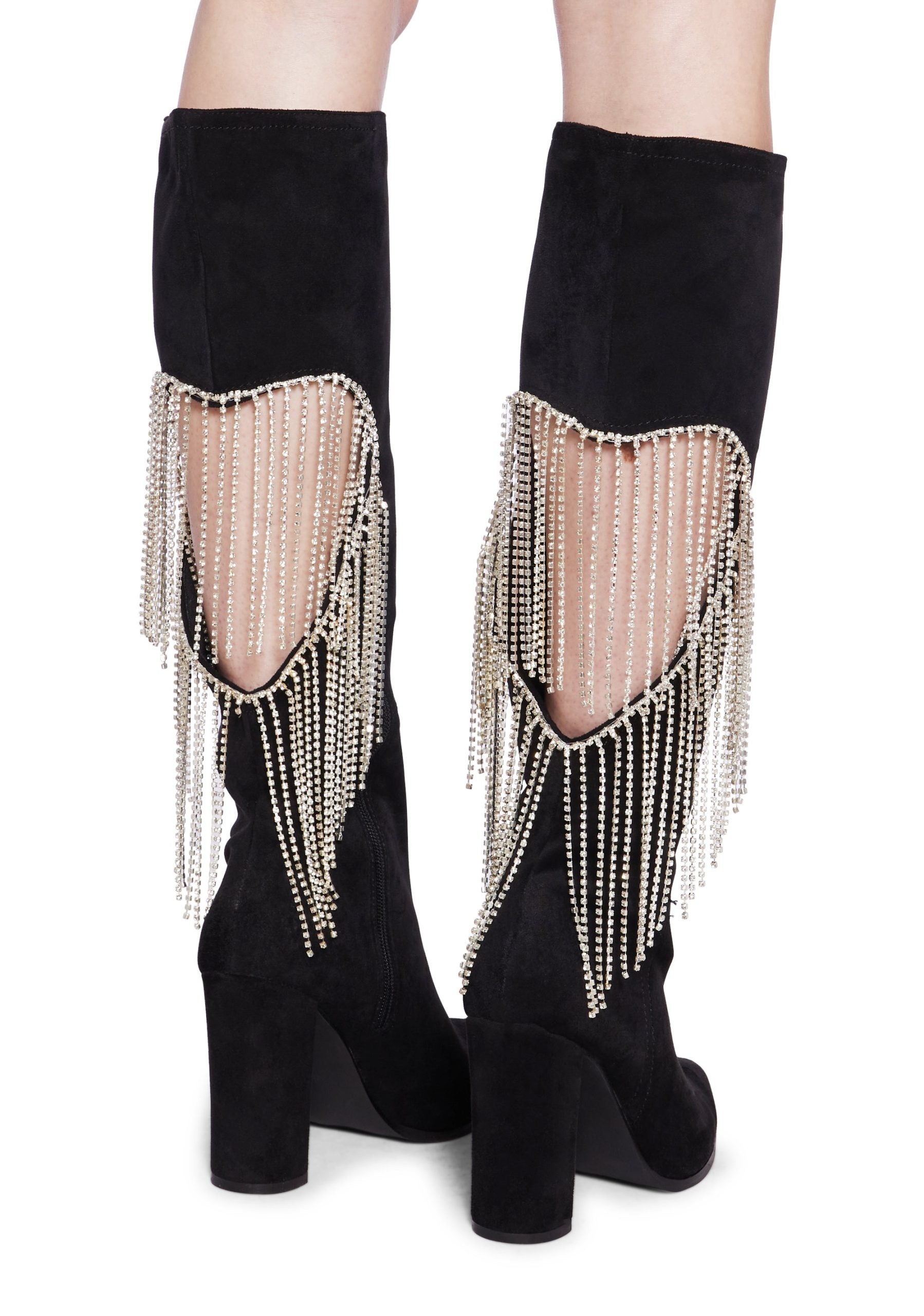 Jacqueline Heeled Boots – Black