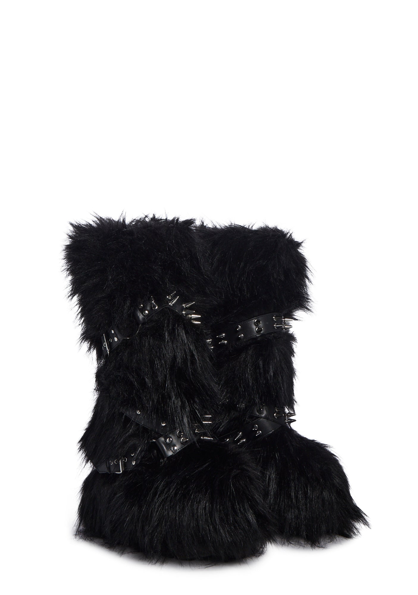 Wild Instincts Faux Fur Boots – Black