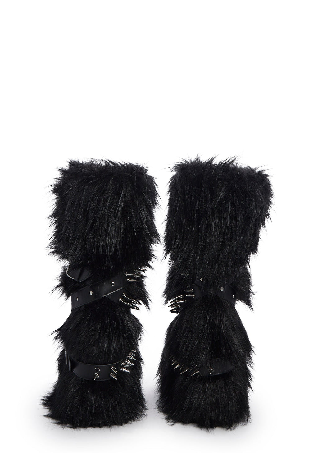 Wild Instincts Faux Fur Boots – Black