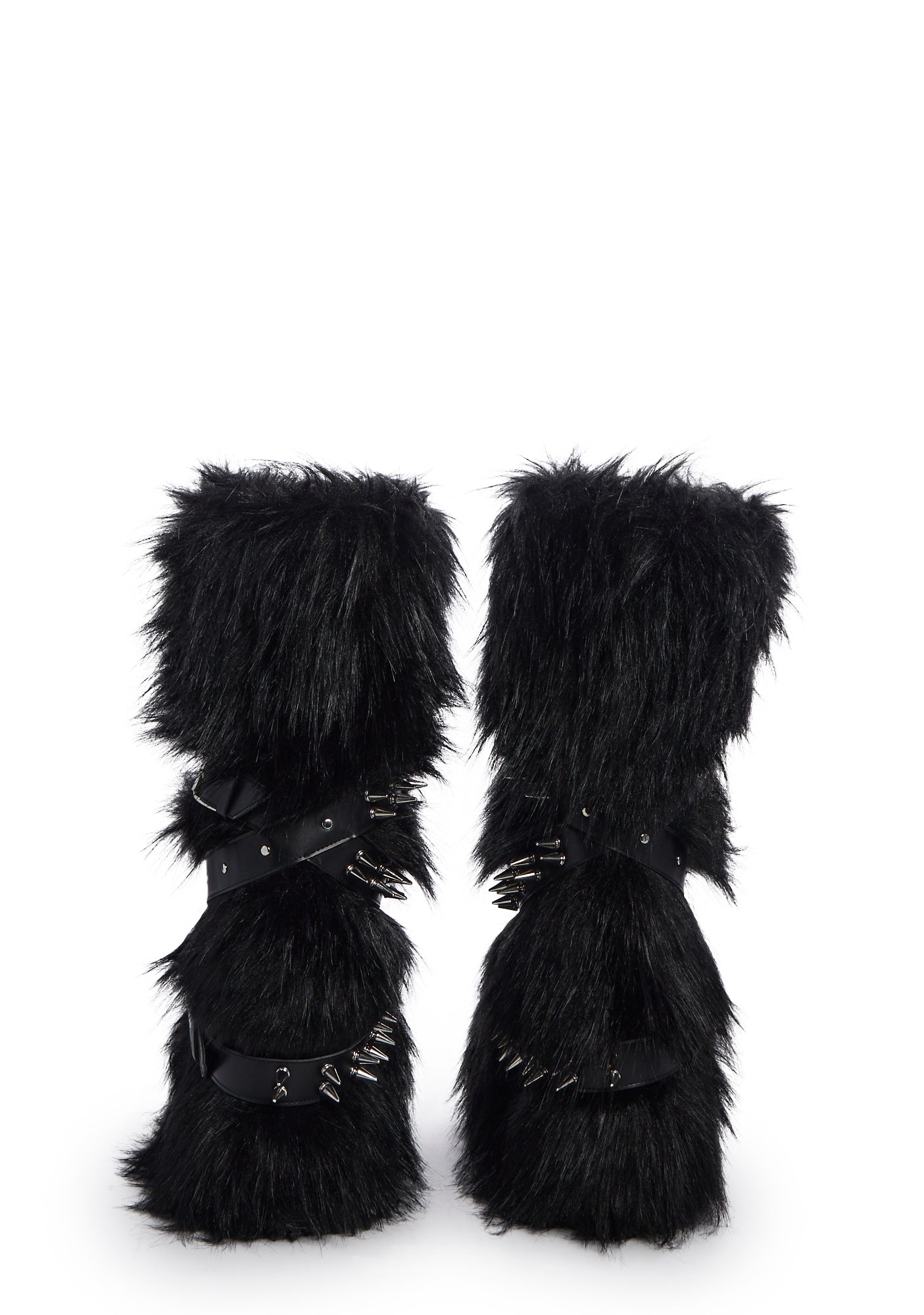 Wild Instincts Faux Fur Boots – Black