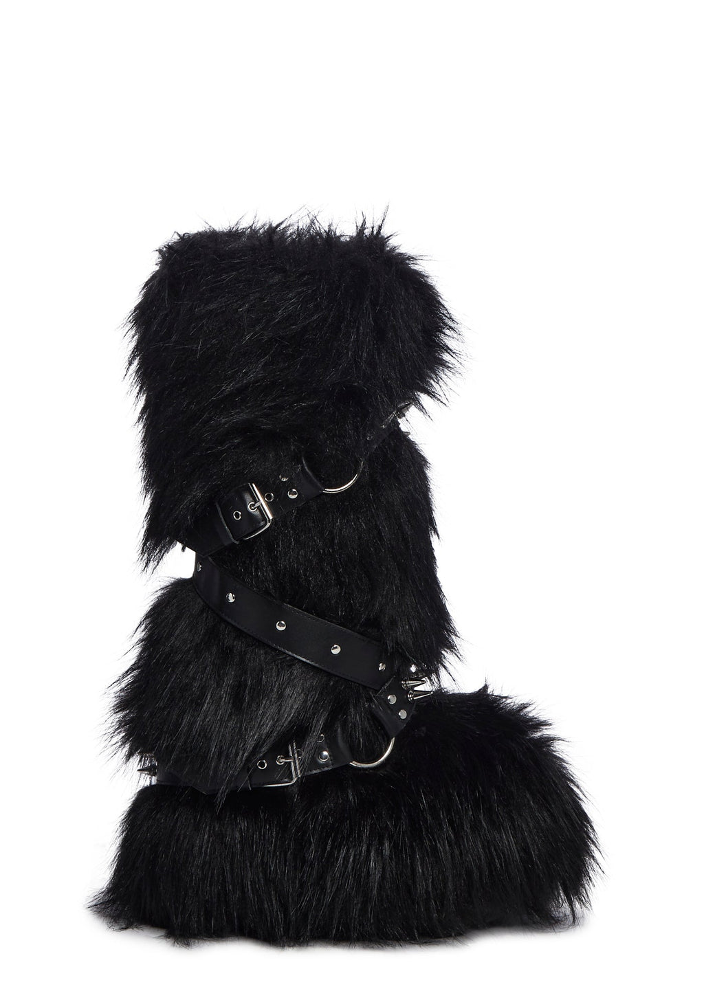 Wild Instincts Faux Fur Boots – Black