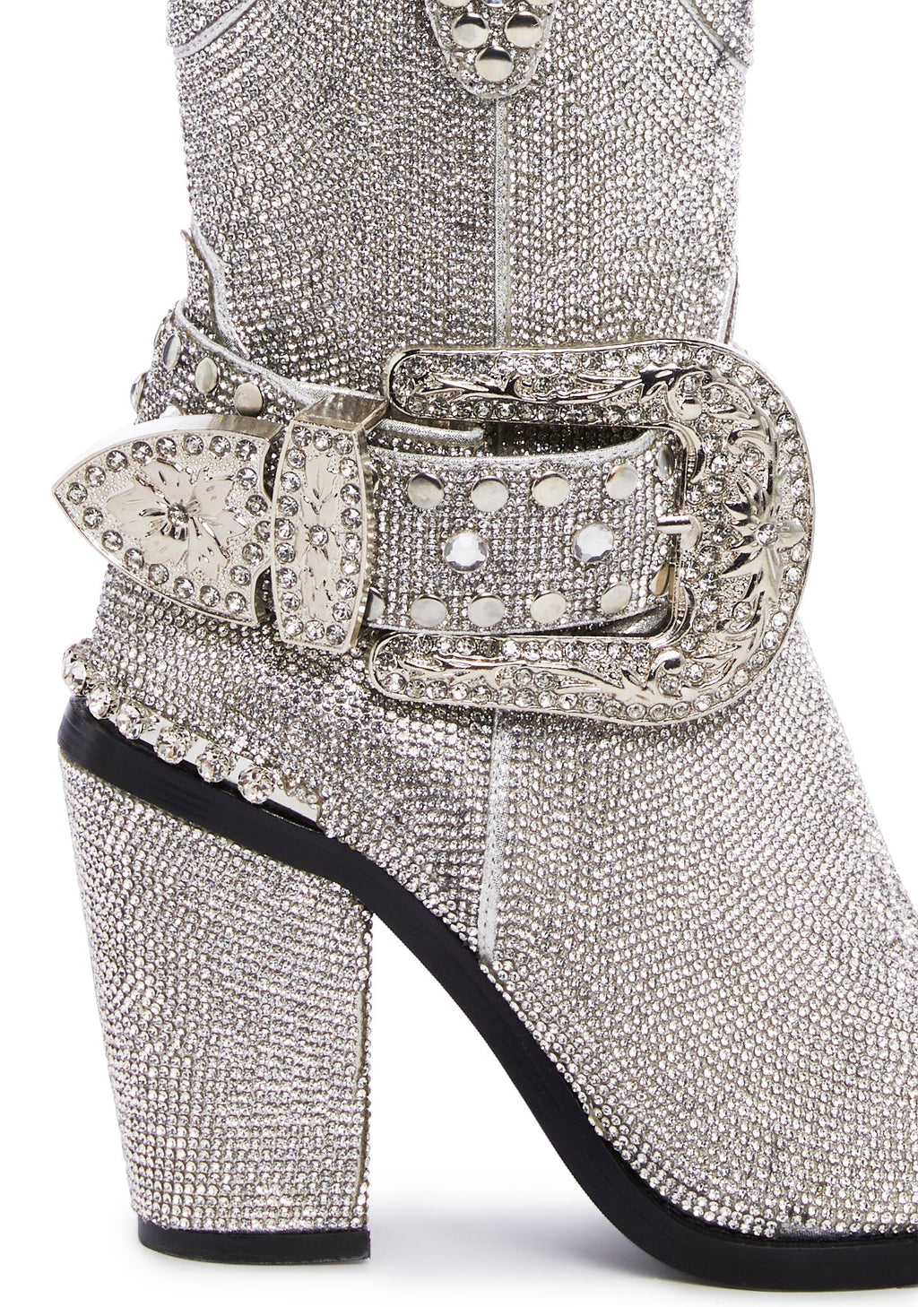 Sharp Sheriff Shine Cowboy Boots – Silver