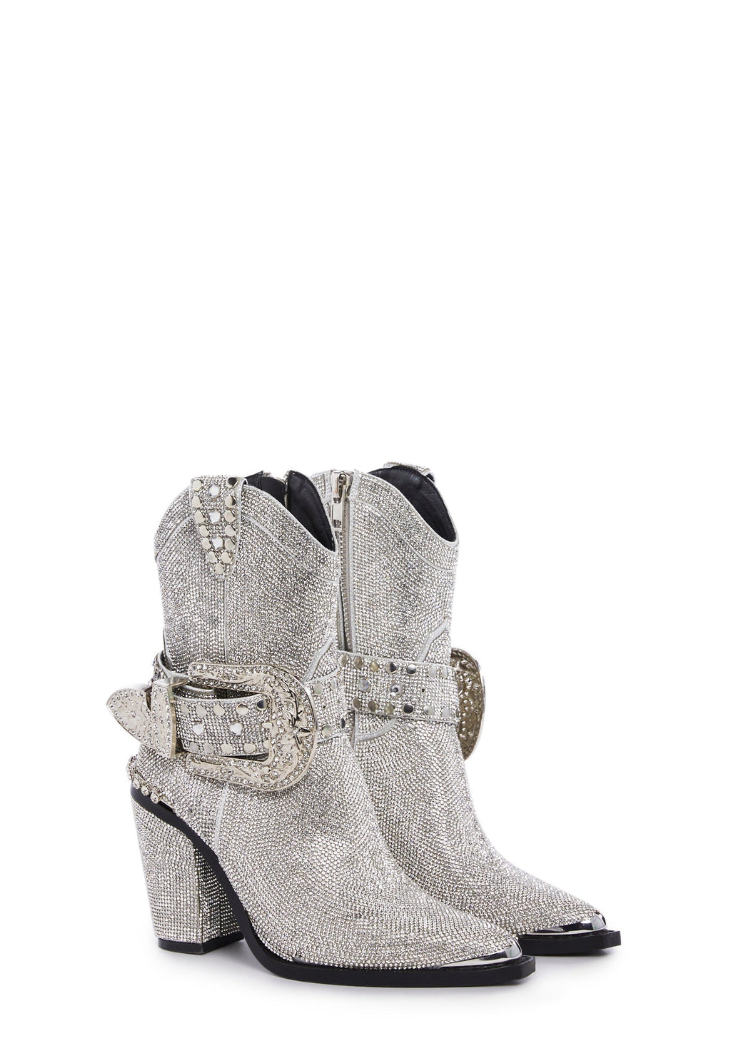 Sharp Sheriff Shine Cowboy Boots – Silver