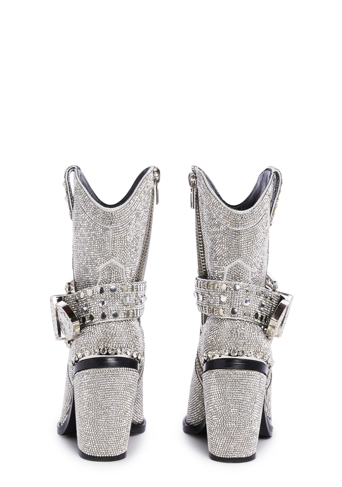 Sharp Sheriff Shine Cowboy Boots – Silver