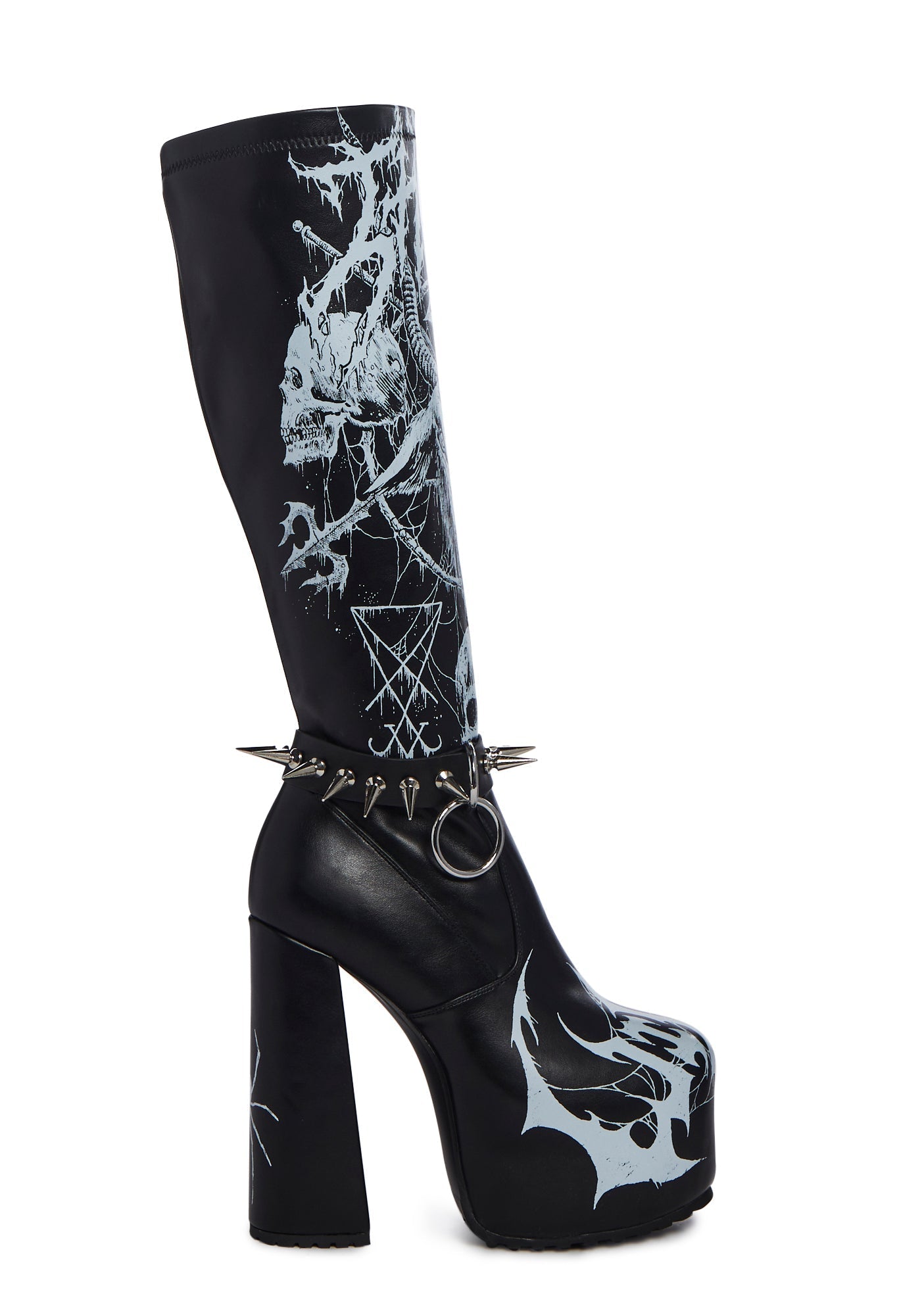 Cursed Elegy Platform Boots