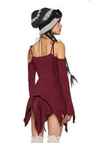 F is For Fairies Handkerchief Dress – Burgundy