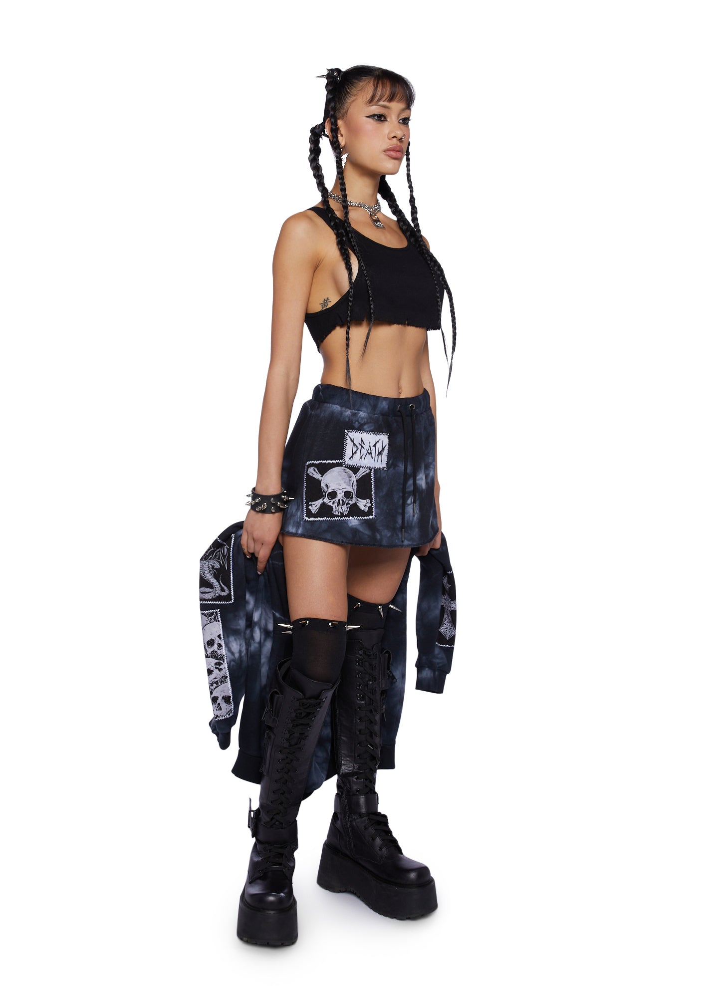 Ominous Prelude Mini Skirt