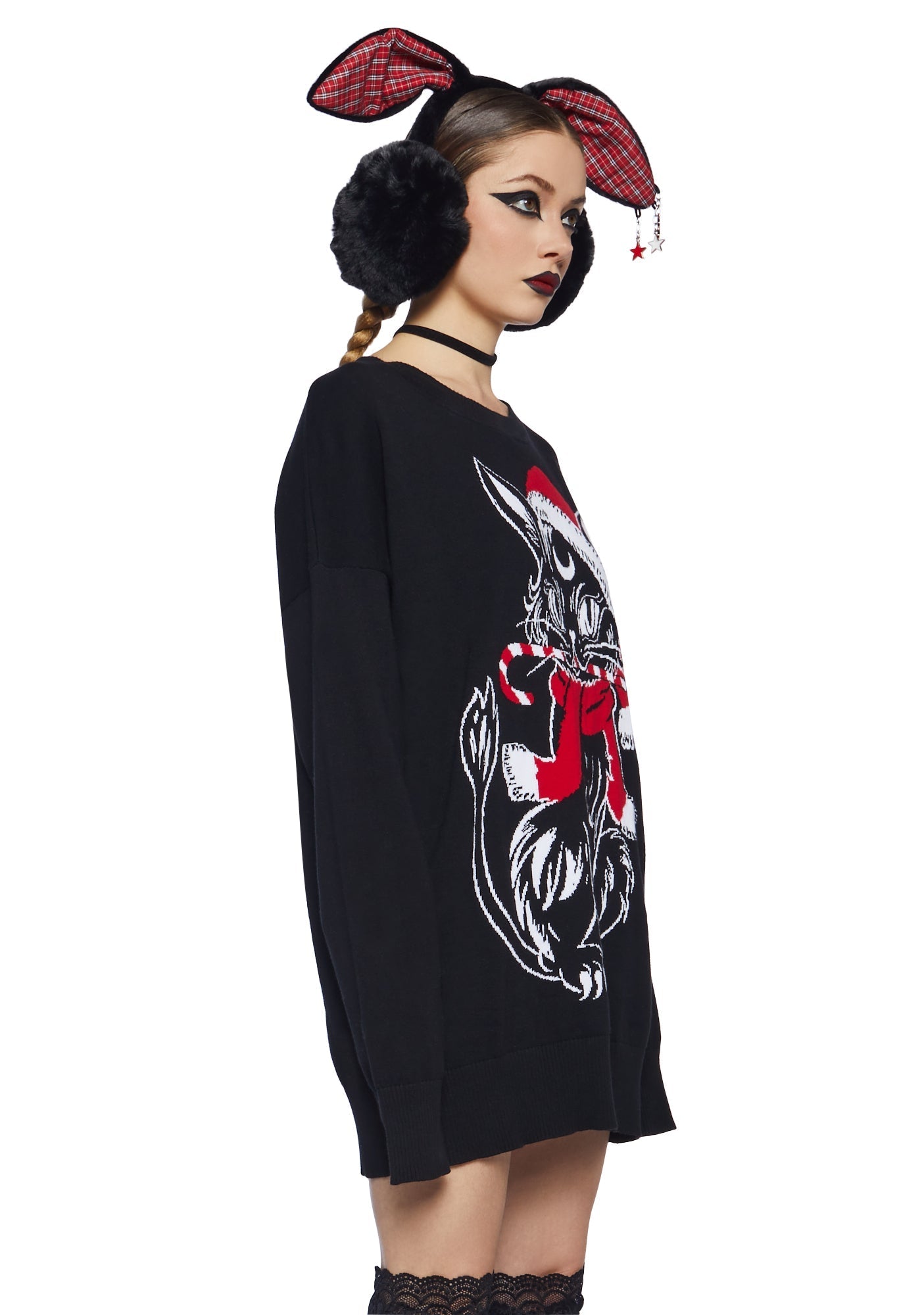 Purrfect Present Oversized Sweater