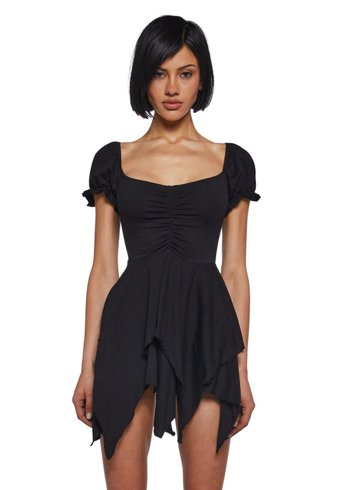 Chasin’ Rainbows Mini Dress – Black