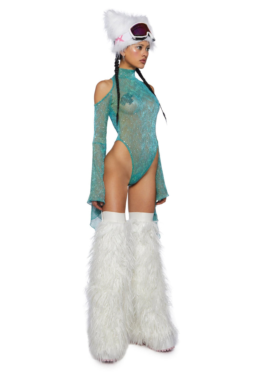 Transcendent Spectre Sequin Bodysuit – Teal
