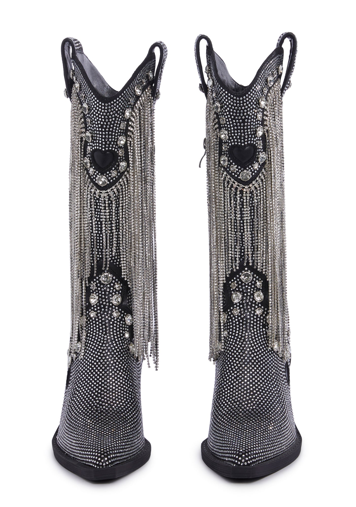 Present Perfect Cowboy Boots – Silver