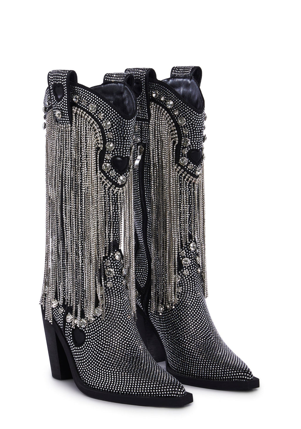 Present Perfect Cowboy Boots – Silver