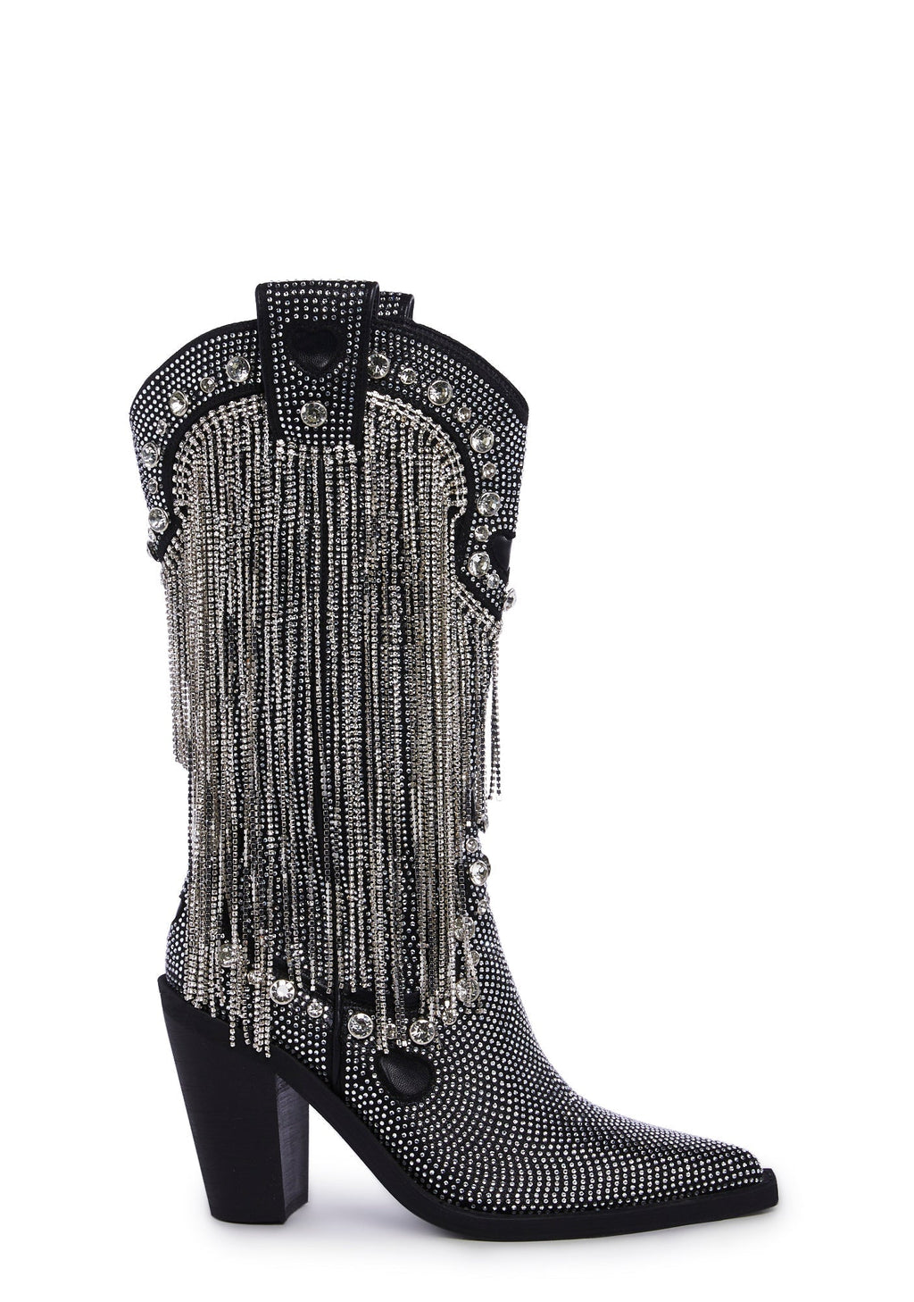 Present Perfect Cowboy Boots – Silver