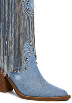 Present Perfect Cowboy Boots – Blue