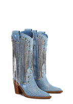 Present Perfect Cowboy Boots – Blue