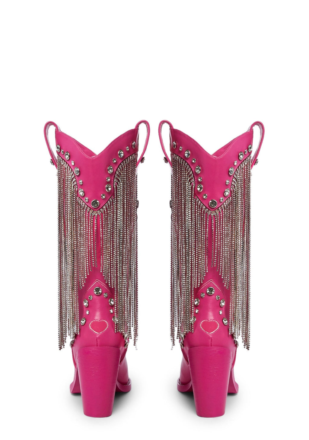Present Perfect Cowboy Boots – Dark Pink