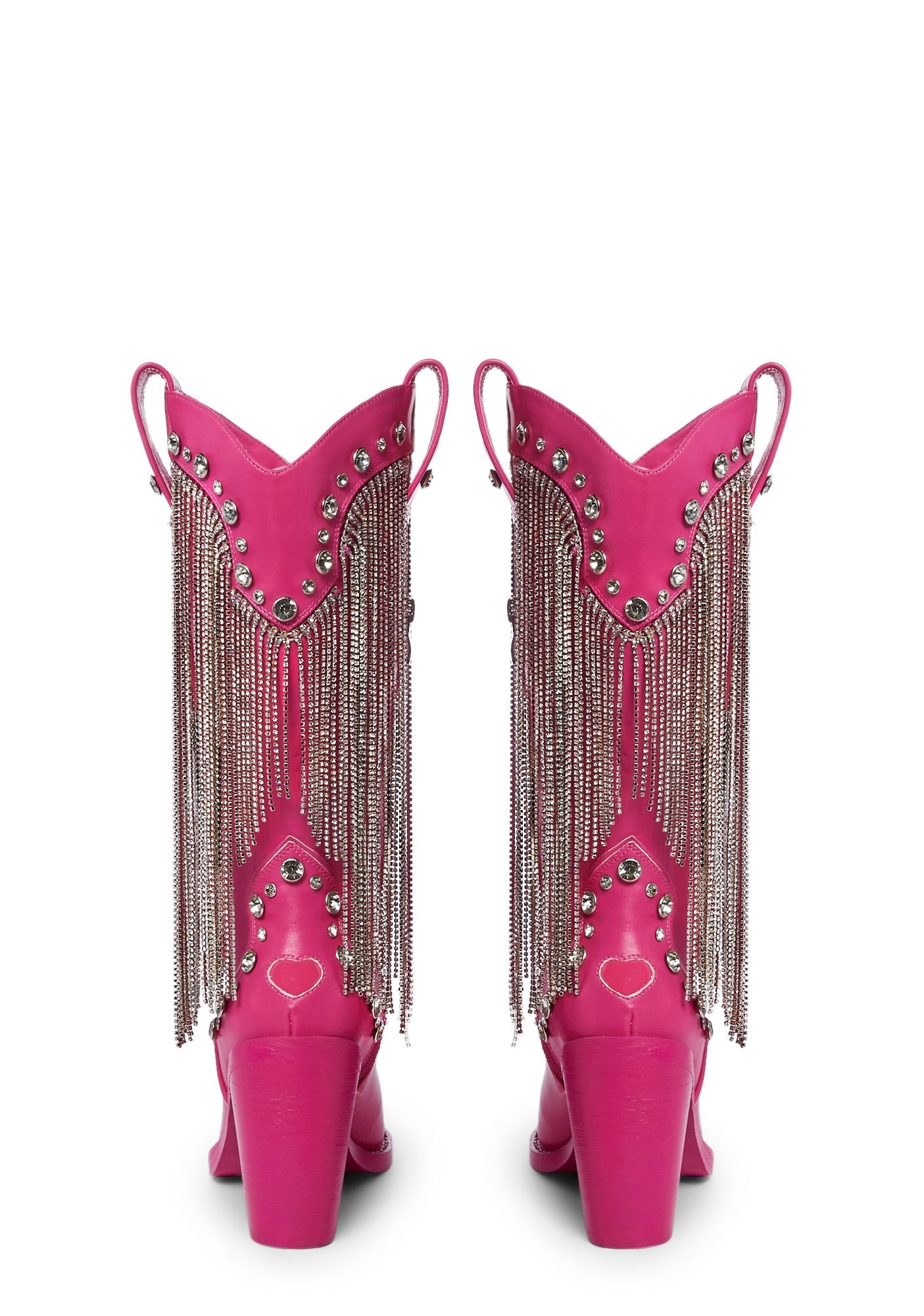 Present Perfect Cowboy Boots – Dark Pink