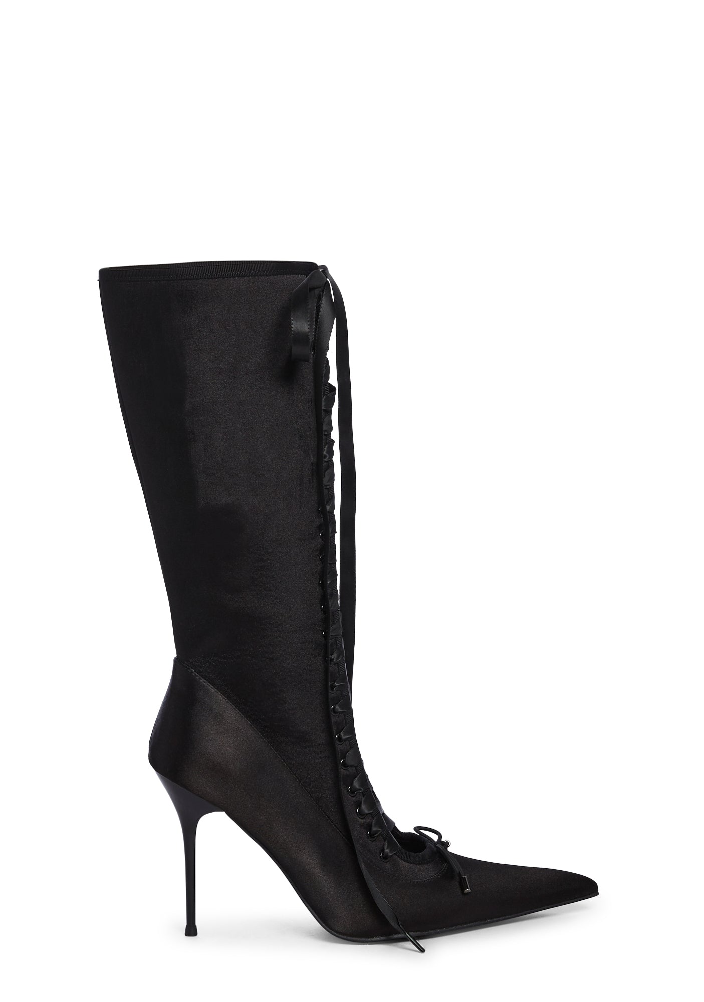 Scandalous Seduction Heeled Boots – Black