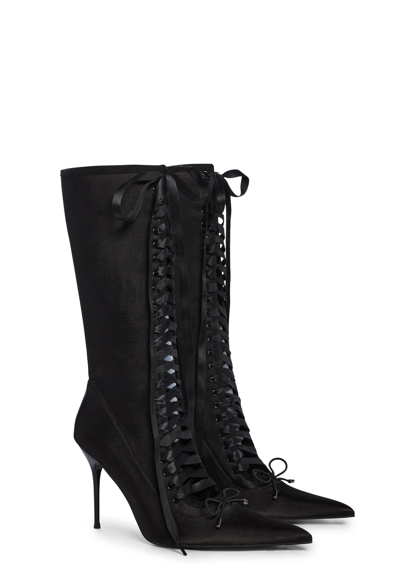 Scandalous Seduction Heeled Boots – Black