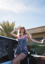 Rodeo Rendezvous Denim Romper – Blue