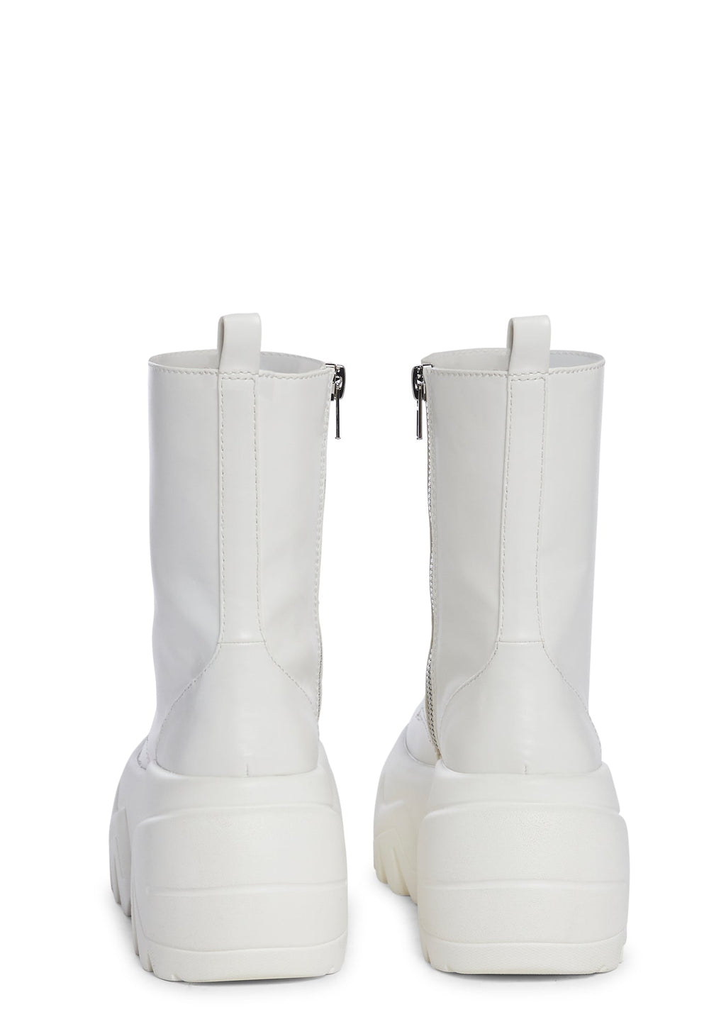 Optical Fuse Combat Boots – White