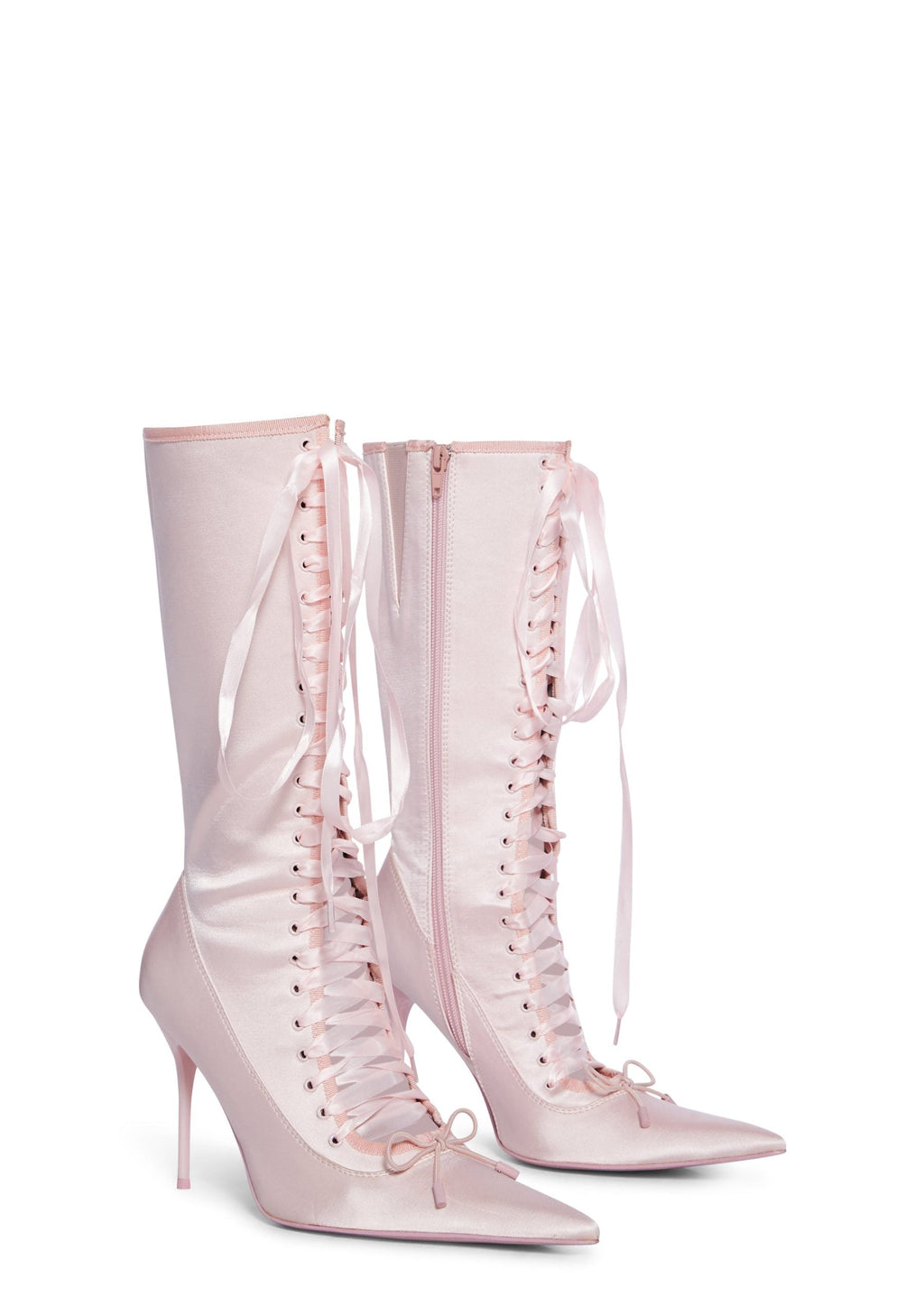 Scandalous Seduction Heeled Boots – Pink