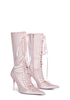 Scandalous Seduction Heeled Boots – Pink