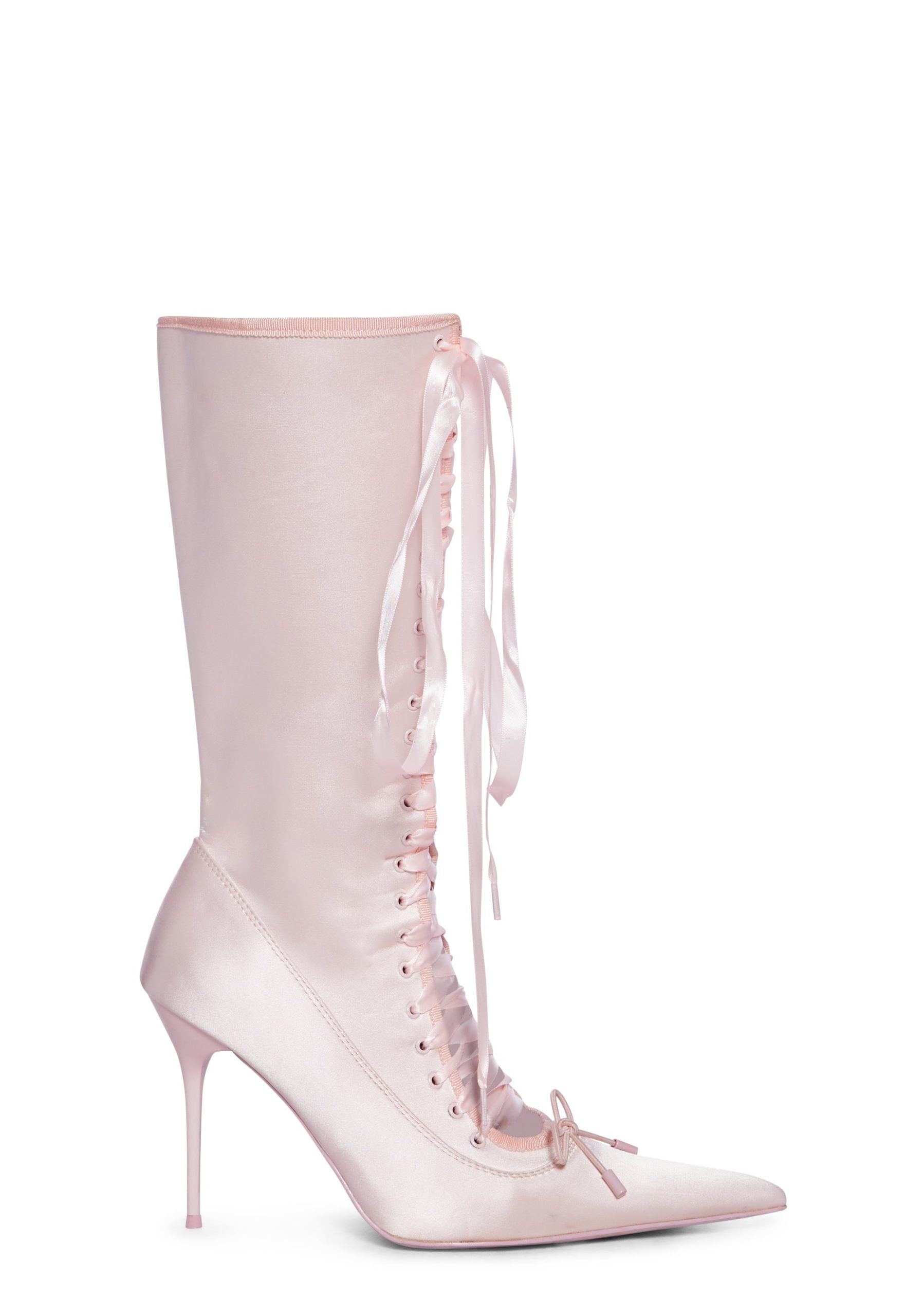 Scandalous Seduction Heeled Boots – Pink