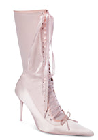 Scandalous Seduction Heeled Boots – Pink