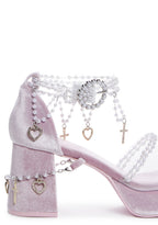 Holy Revelation Platform Sandals – Pink