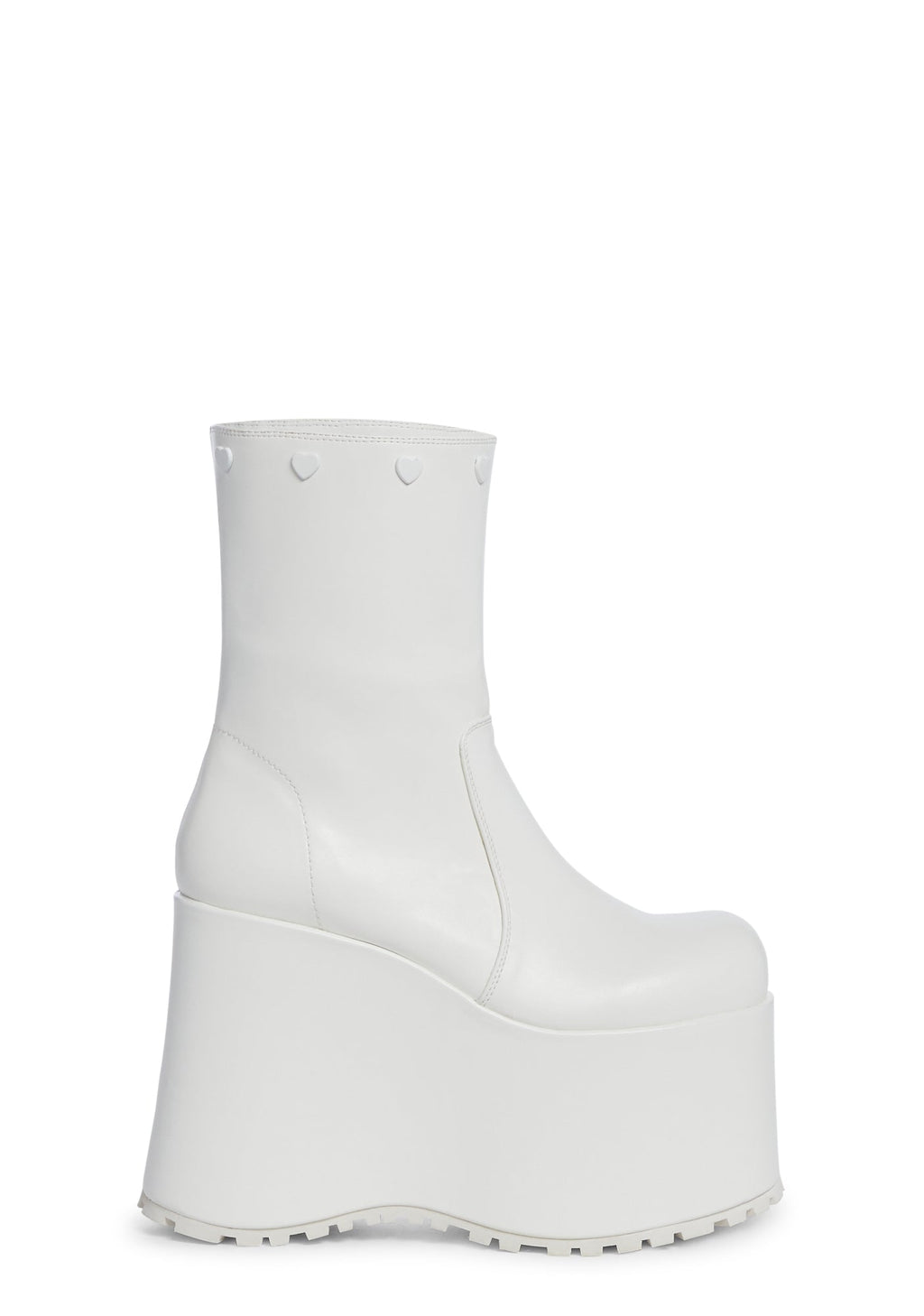 Snuggle Wonderland Platform Boots – White
